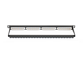 UTP Cat5e 0.5U 24Port Patch Panel(Aluminium)