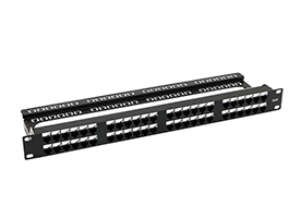 UTP Cat6 1U 48 Port Patch Panel(Aluminium)