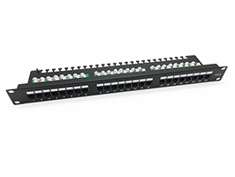 90UTP Cat6 1U 24Port Patch Panel