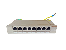 FTP Cat6A 0.6U 8Port Patch Panel