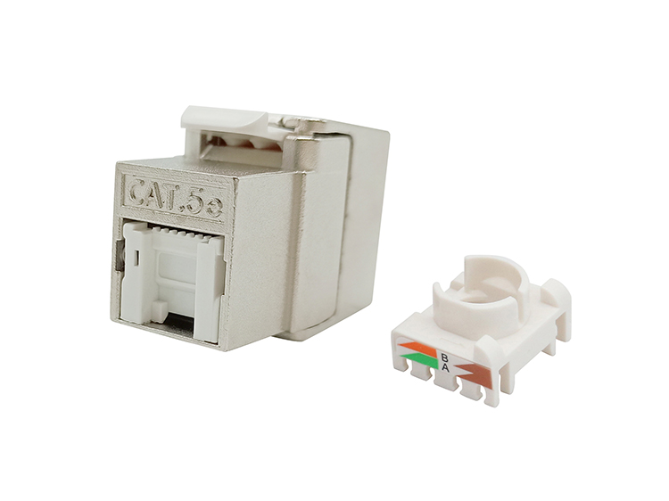 Toolless MINI FTP Cat5e Keystone Jack with Shutter