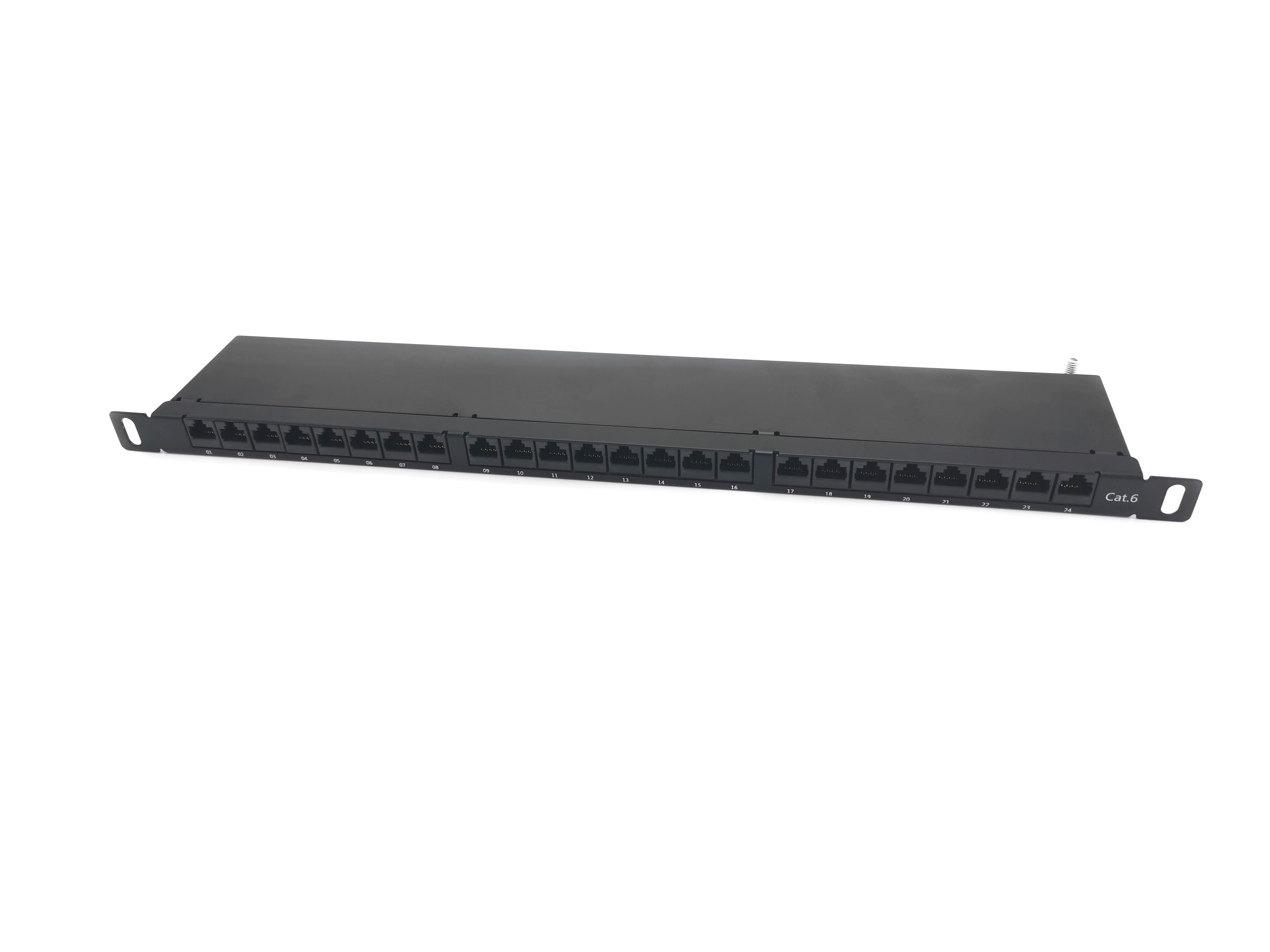 90UTP Cat6 0.5U 24Port Patch Panel