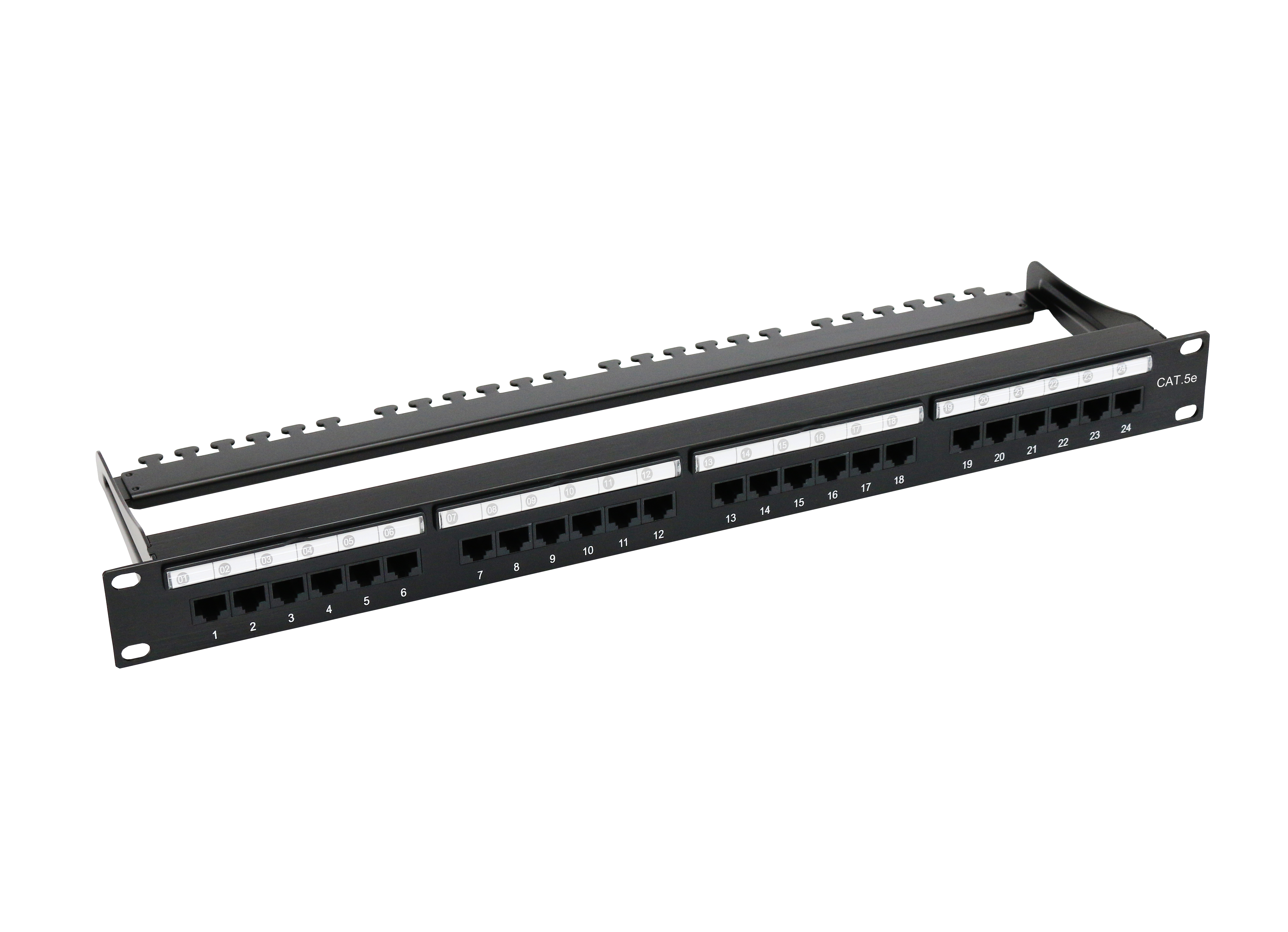 UTP Cat5e 1U 24Port Patch Panel(Aluminium)