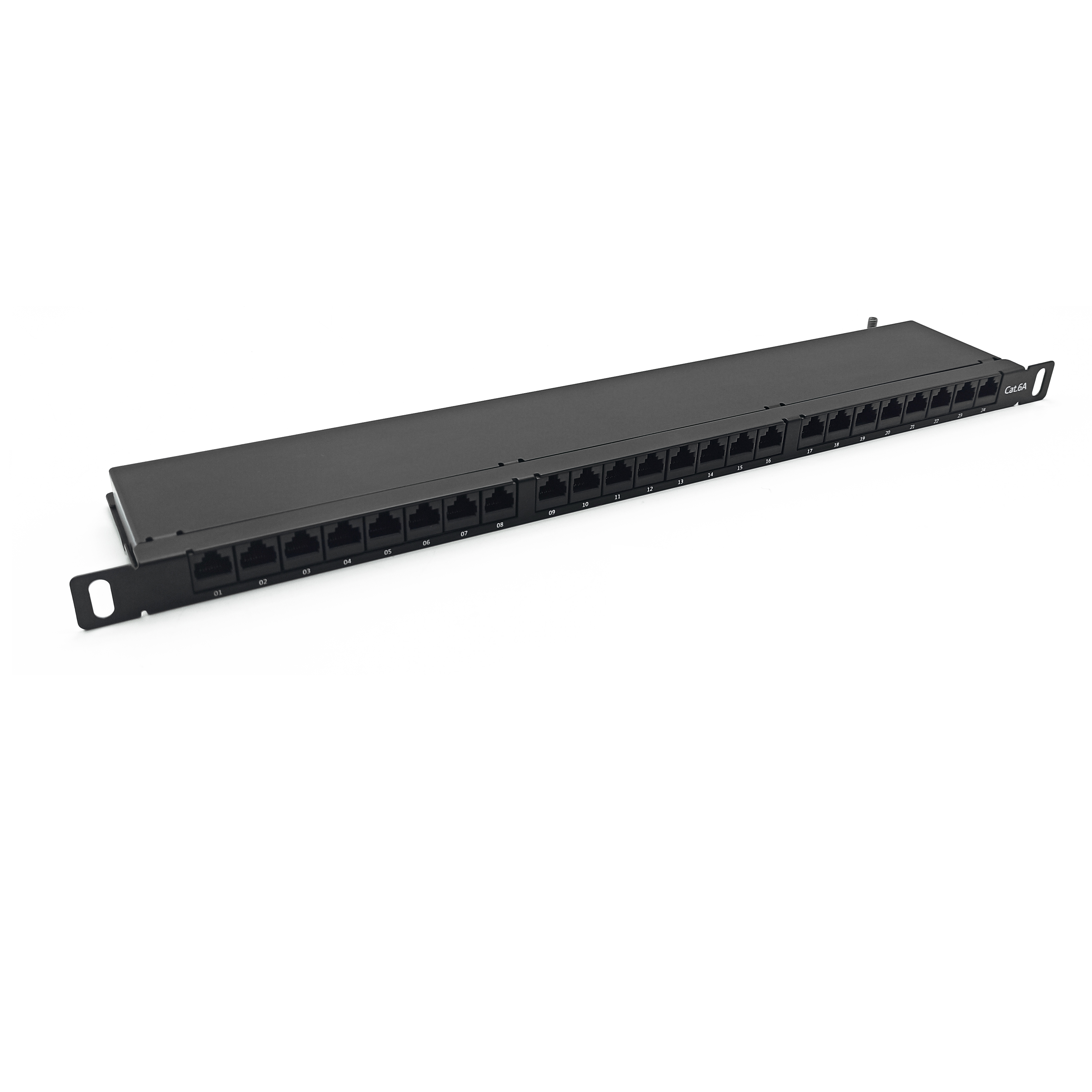 90UTP Cat6A 0.5U 24Port Patch Panel